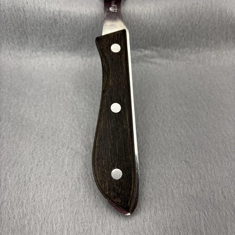 VTG Emperor Steel Stainless Meat Serving Fork‎ Wood Handle Household Japan 11